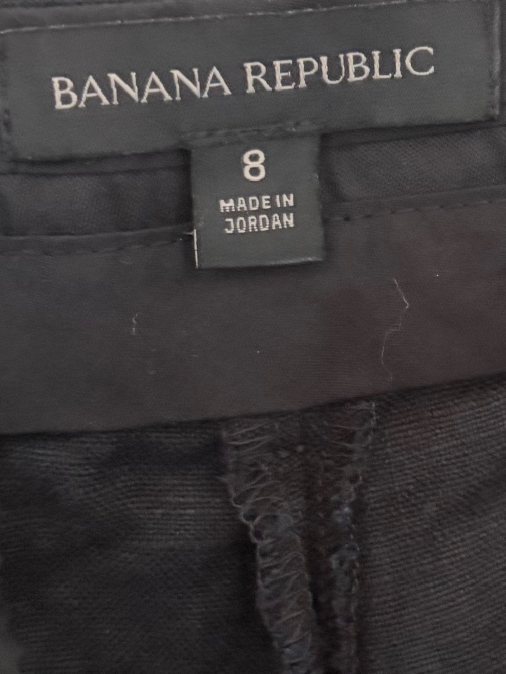 Women's 8 Banana Republic Black Linen Trousers Pleated Front - Picture 4 of 14